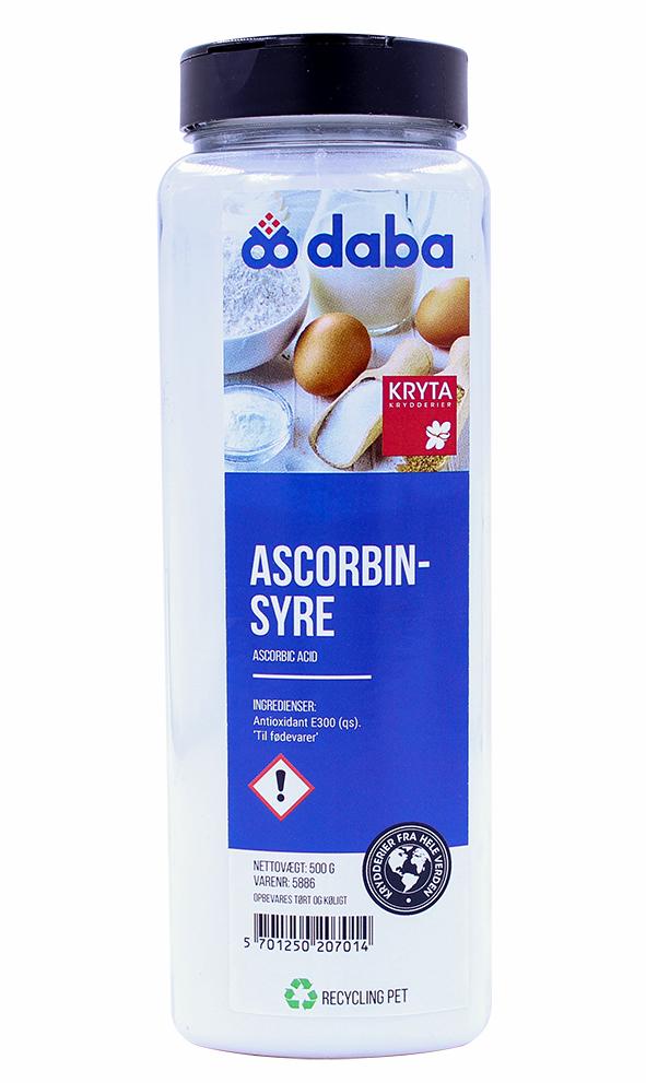 Ascorbinsyre E300 500gr. dåse